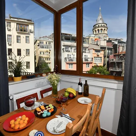 Taksim-galata Tower Is Almost In Your Bedroom And In The Balconies Rooftop Terrace With Golden Horn View *