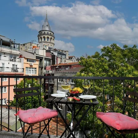 דירה Taksim-galata Tower Is Almost In Your Bedroom And In The Balconies Rooftop Terrace With Golden Horn View *