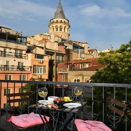 דירה Galata Tower Is Almost In Your Bedroom And In The Balconies Rooftop Terrace With Golden Horn View